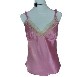 Ben Lynn Pink Lace-Trim Camisole – Size M